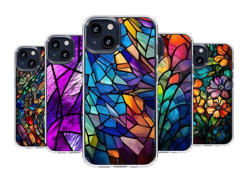 Stained Glass Phone Case Abstract IPhone Case Durable Tough Modern