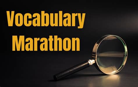 Quiz Vocabulary Marathon Vocabulary Quizzes