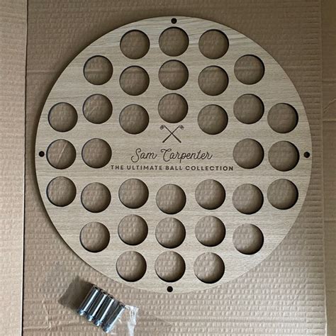 Personalised Golf Ball Wall Art Collector For The Home Golf Ball