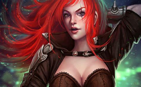 3840x2160px 4k Free Download Katarina Art Redhead Game Woman