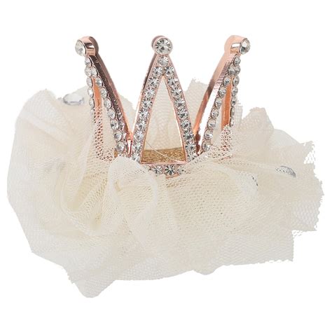 Mobestech Rhinestone Crown Hair Clip For Girls Princess Crown Hair Pin