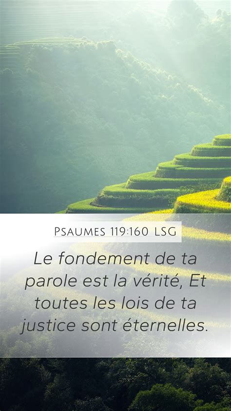 Psaumes 119 160 LSG Mobile Phone Wallpaper Le Fondement De Ta Parole