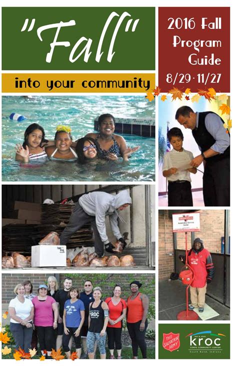 Program Guide - Fall 2016 by The Salvation Army Ray & Joan Kroc Corps ...