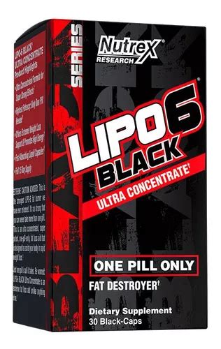 Suplemento Nutrex Research Series Lipo 6 Black Ultra Concentrate X 30