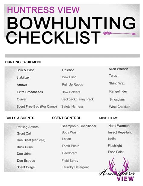 Huntress View: Bow Hunting Gear Checklist for Women Hunters