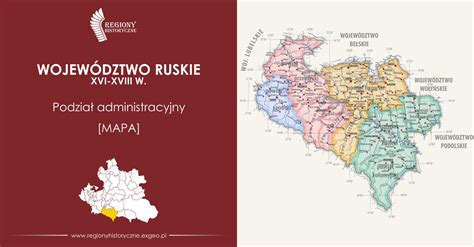 Administrative Map Of The Ruthenian Voivodeship 16th 18th Centuries Polish Lithuanian