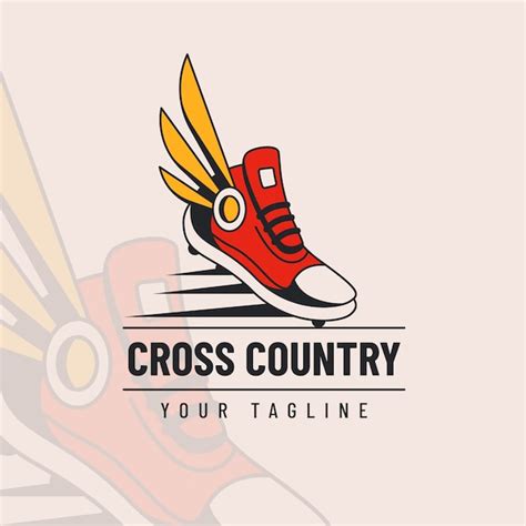 Premium Vector Flat Design Cross Country Logo Design