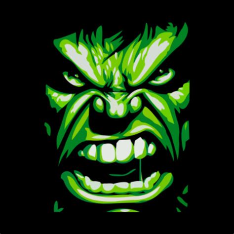 The Hulk Angry Face - Hulk - Pillow | TeePublic