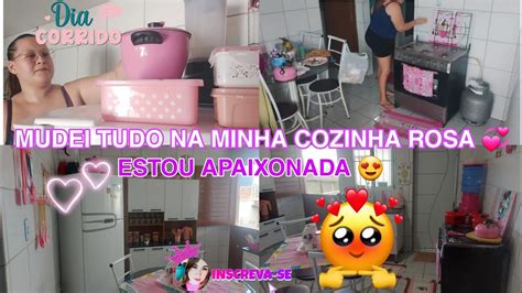 Faxina Na Minha Cozinha Rosa Mudei Minha Cozinha E Amei Youtube