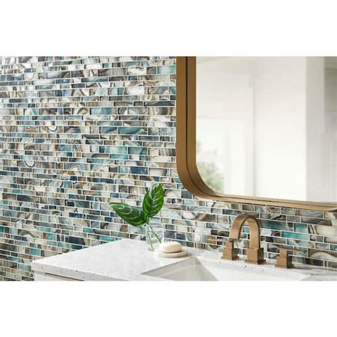 Tiles 2x6 Inch Mesh Mounted Mosaic Tile Ms International Night Sky 1181 Inch X 1181 Inch Glass