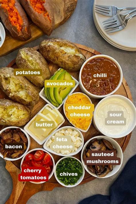 Loaded Baked Potato Toppings Bar | Super Bowl Food Ideas