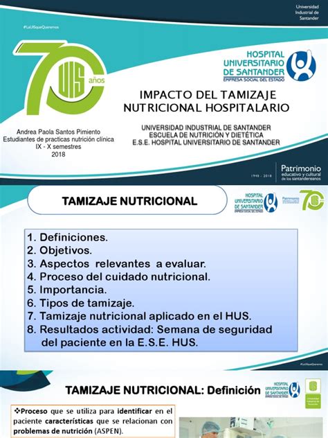 Tamizaje Nutricional Fin Pdf Nutrición Dieta Y Nutrición