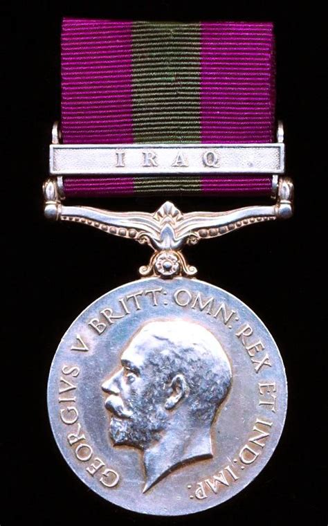 Aberdeen Medals General Service Medal Gv First Issue Clasp