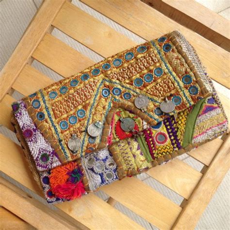 Batala Clutch Vintage OOAK Banjara Fabric Clutch Etsy UK Bolsa