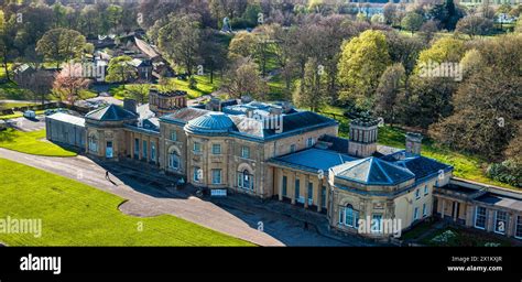 Aerial Image Of Heaton Hall In Heaton Park Manchester Uk Stock Photo