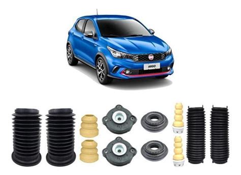 Kit Batente Suspensão Dianteira Traseira Fiat Argo 2017 20 Qualykits