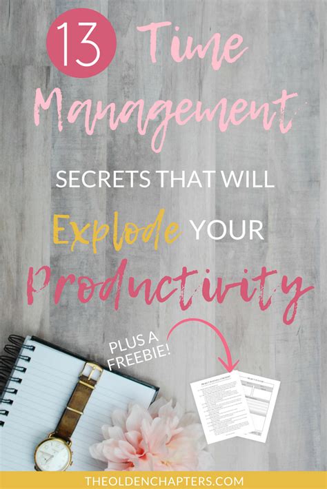 Productivity Planner Printables Time Management Artofit