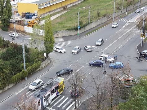 Accident pe Șoseaua Vestului Trafic blocat pentru tramvaie pe sensul