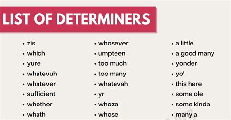 Determiners