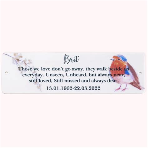 Personalized Memorial Bench Plaque Memorial Gift - CALLIE