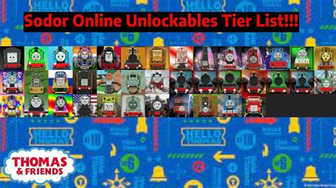 Sodor Online Unlockables Tier List YouTube