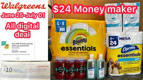 Walgreens Couponing June July Money Maker Transaction