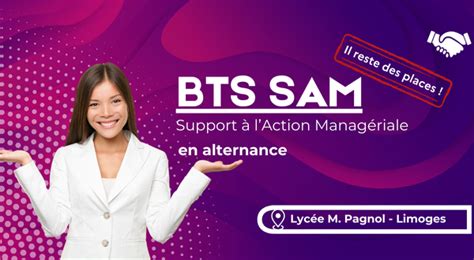 Découvrez le BTS Support à l Action Managériale SAM en alternance