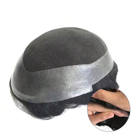 Lekika Australia Toupee Swiss Lace With Thin Skin Base Male Hair