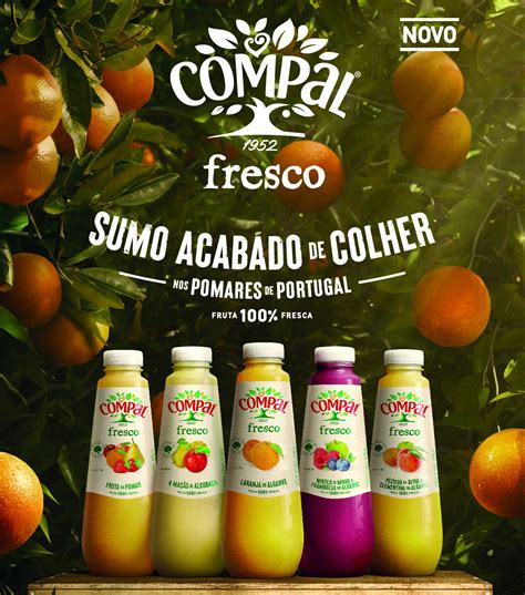 Compal Lan A Nova Gama De Sumo Refrigerado Feito Fruta Fresca