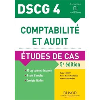 Dscg Comptabilit Et Audit E D Etudes De Cas Cas Pratiques