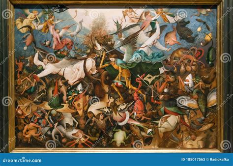 Original Paintings the Fall of the Rebel Angels by Renaissance Artist Pieter Bruegel the Elder ...