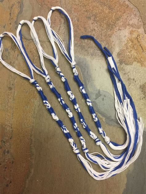 Tzitzit Set Of 4 Traditional Blue And White Tzitzits YHWH Etsy Blue