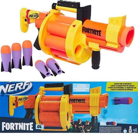 NERF FORTNITE GL DUŻA WIELKA WYRZUTNIA 6 RAKIET ERLI pl