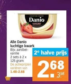 Alle Danio Luchtige Kwark Bijv Aardbelvanille Aanbieding Bij Albert Heijn