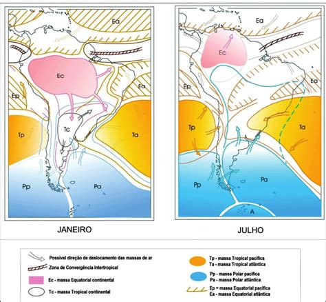 Massas De Ar Que Atuam No Brasil E Que Influenciam Nas Caracter Sticas