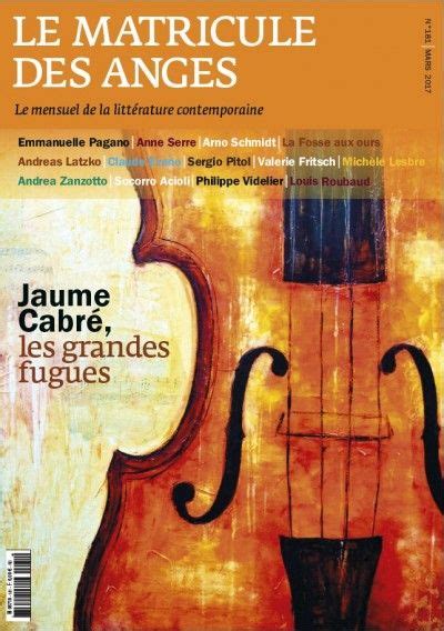 Le Matricule Des Anges Jaume Cabr Violin Music Instruments