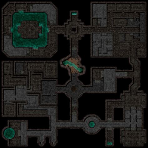 Dark Chambers Battlemap 50x50 Build Your Own Dungeons With The