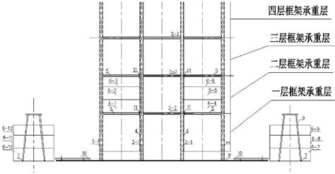 一种框架或筒体承重高层模块化建筑半倒装施工结构及施工方法与流程