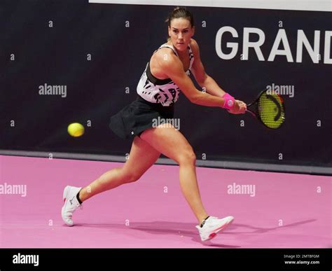 Nuria Parrizas Diaz Esp In Action Against Anna Bondar Hun During