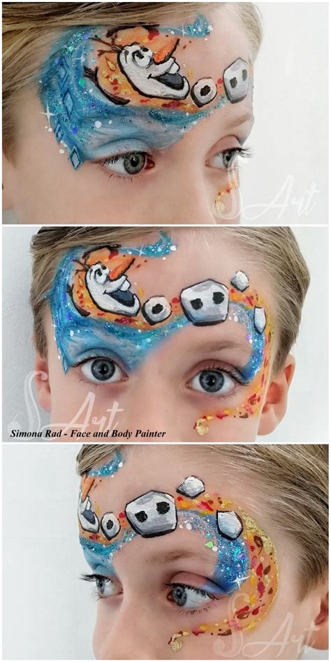 Frozen 2 Olaf Face Painting Frozen Face Paint Face Painting