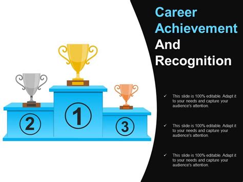 Career Achievement And Recognition Powerpoint Guide Templates
