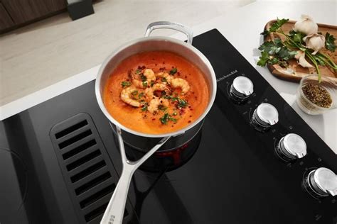 KitchenAid® 30" Black Electric Downdraft Cooktop | Judd & Black ...