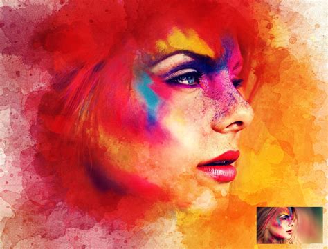 Watercolor Artist Photoshop Action By Artist Painting GraphicRiver