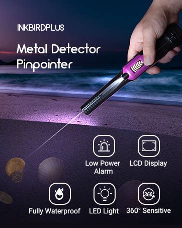 Amazon Inkbirdplus Metal Detector Pinpointer With Lcd Display