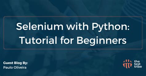 Learn Selenium With Python Tutorial For Beginners By The Test Tribe