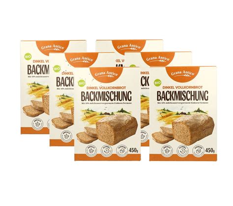 BIO Dinkel Backmischung Aus Vollkorn Dinkelmehl 450g Bakeryteam