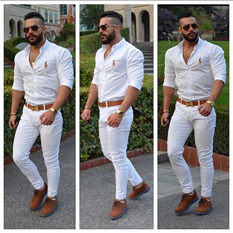 Total 71 Imagen Outfit De Hombre Con Pantalon Blanco Abzlocal Mx