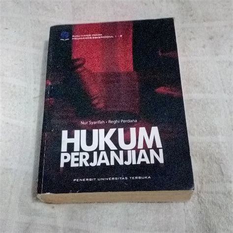 Jual Buku ASLI Mulus HUKUM PERJANJIAN Nur Syarifah Reghi Perdana