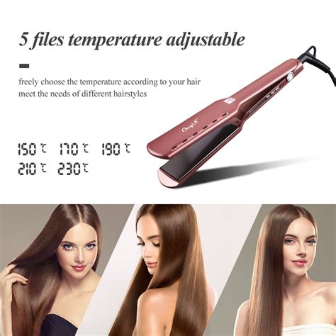 Ckeyin Professional Hair Straightener Wide Plates Hair Flat Iron