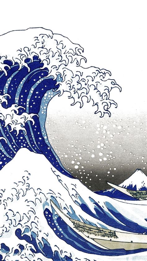 Great Wave Off Kanagawa Wave Aesthetic Hd Phone Wallpaper Pxfuel